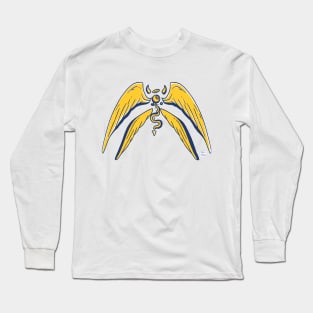 Navy Gold Angel Eye Long Sleeve T-Shirt